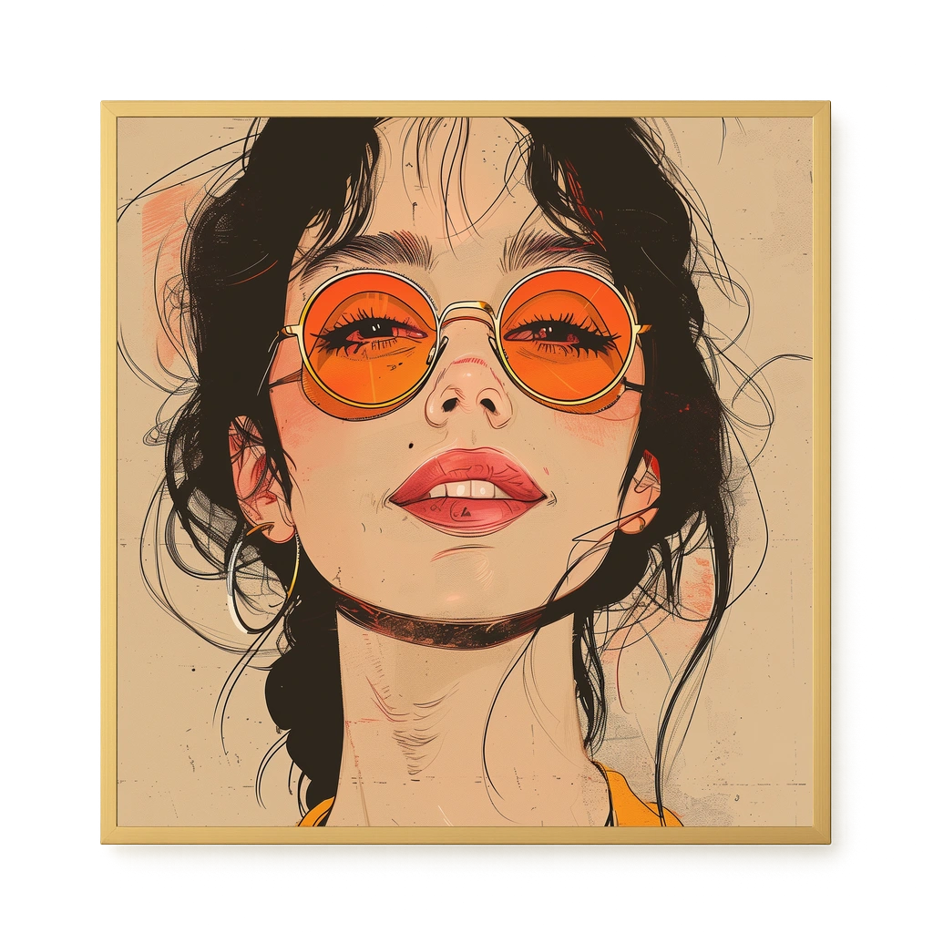 Bold Gaze Canvas Wall Art