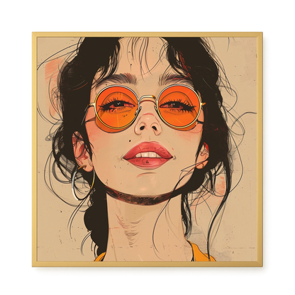 Bold Gaze Canvas Wall Art
