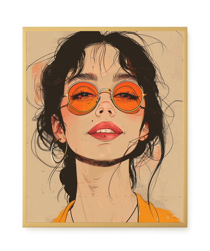 Bold Gaze Canvas Wall Art
