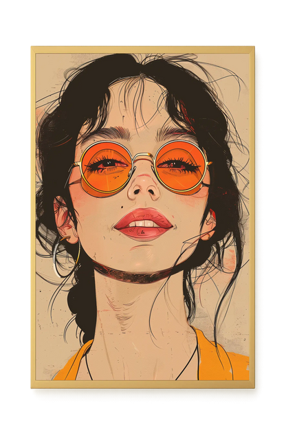 Bold Gaze Canvas Wall Art