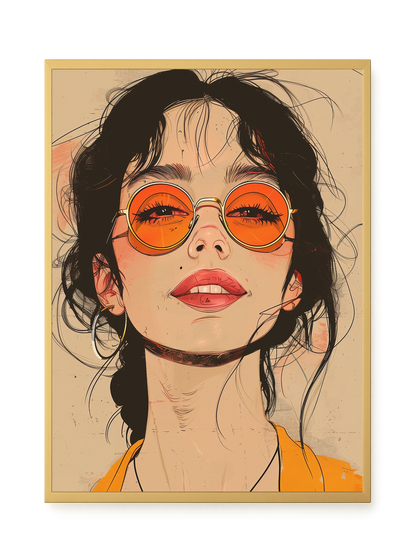 Bold Gaze Canvas Wall Art