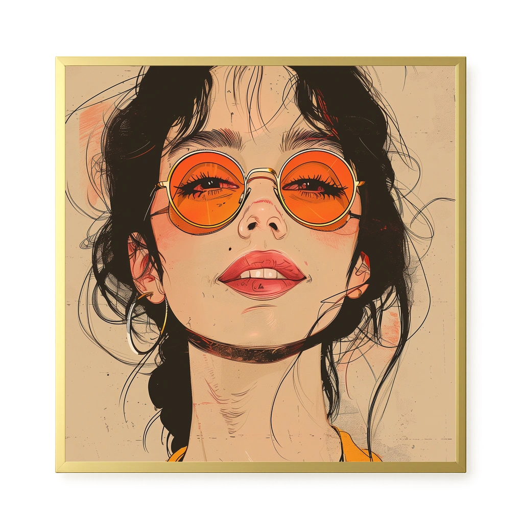 Bold Gaze Canvas Wall Art