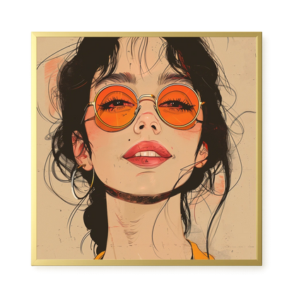 Bold Gaze Canvas Wall Art