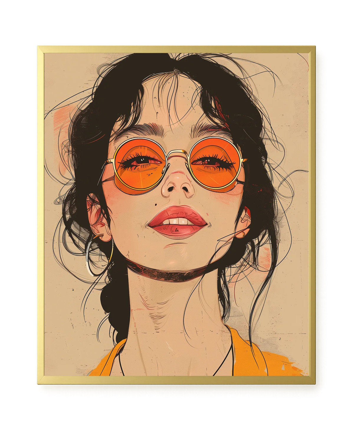 Bold Gaze Canvas Wall Art