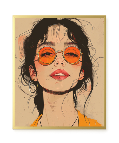 Bold Gaze Canvas Wall Art