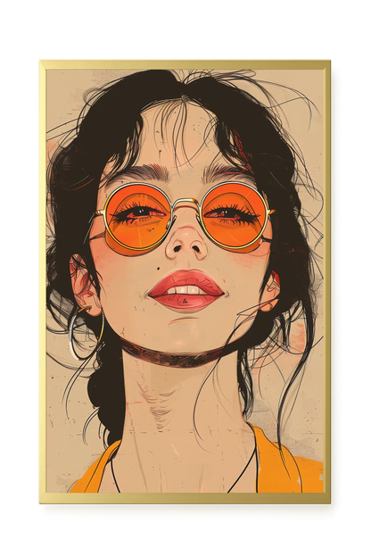 Bold Gaze Canvas Wall Art