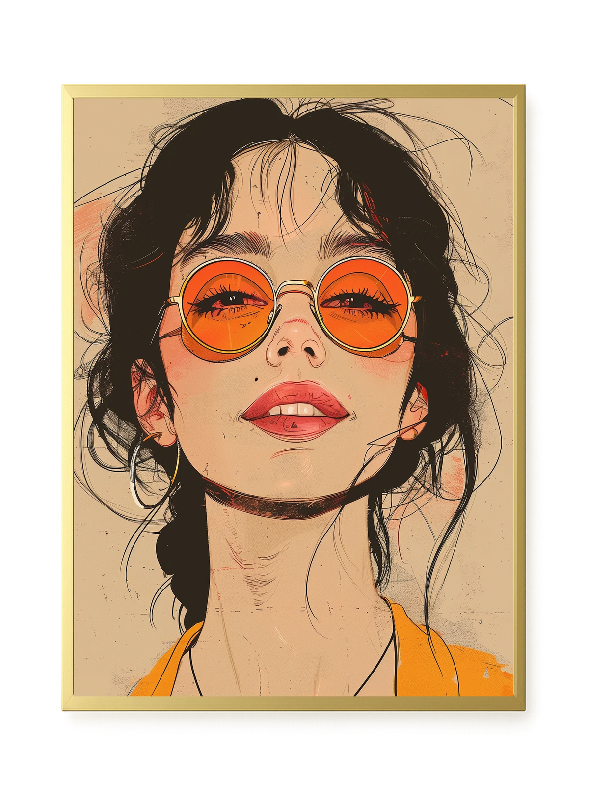 Bold Gaze Canvas Wall Art