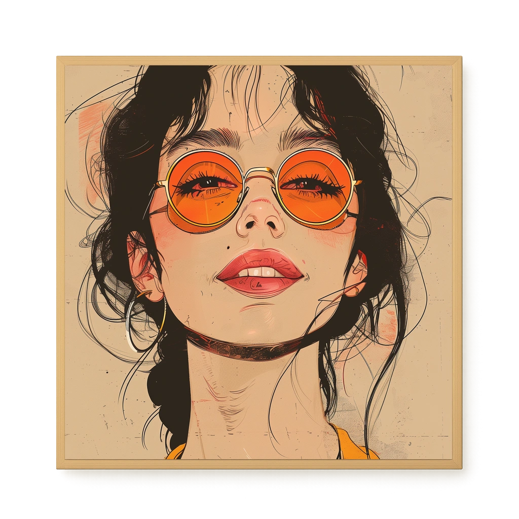 Bold Gaze Canvas Wall Art
