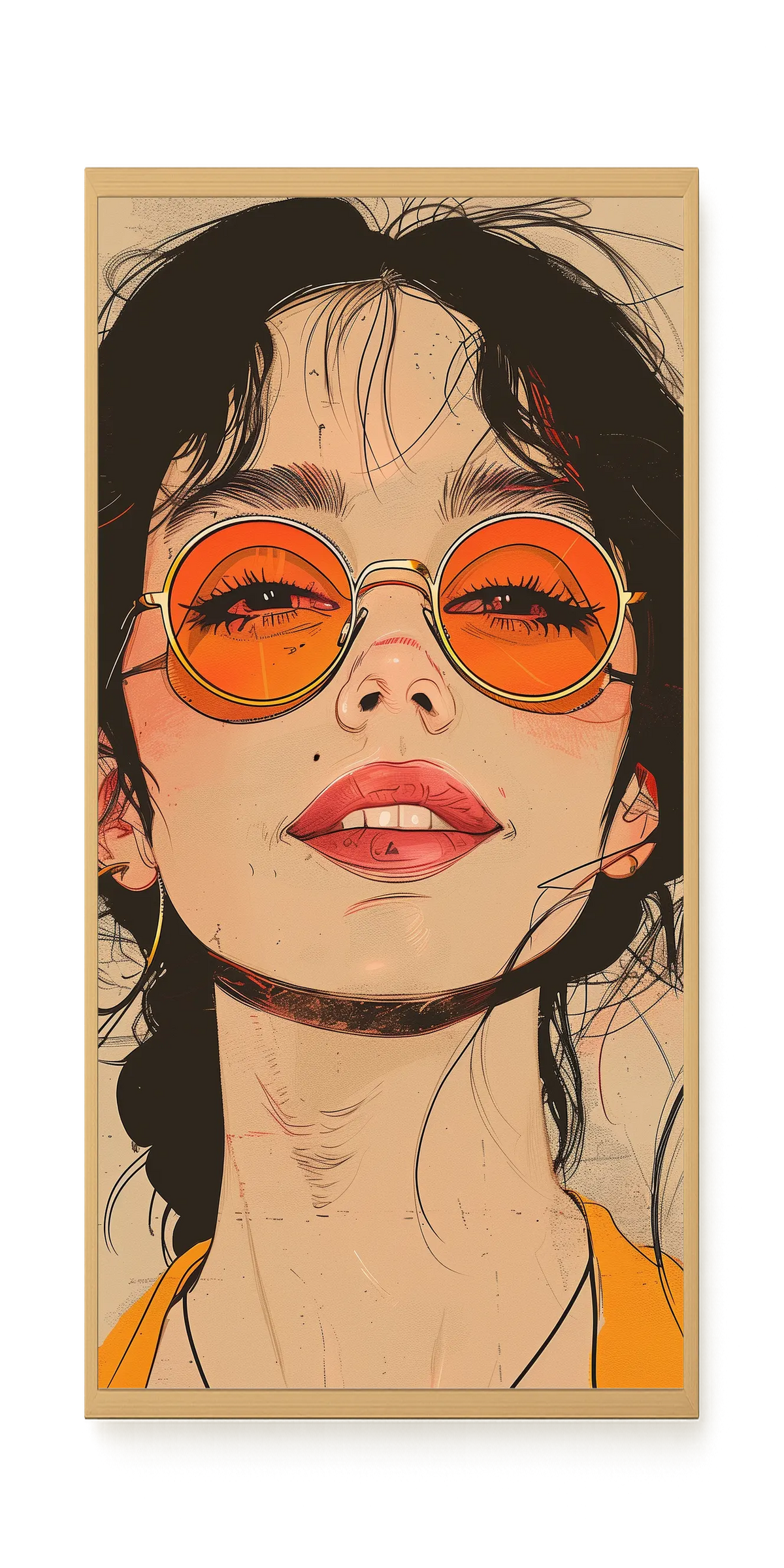 Bold Gaze Canvas Wall Art