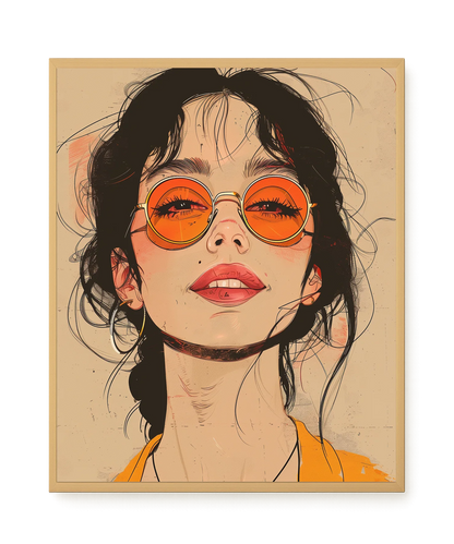 Bold Gaze Canvas Wall Art