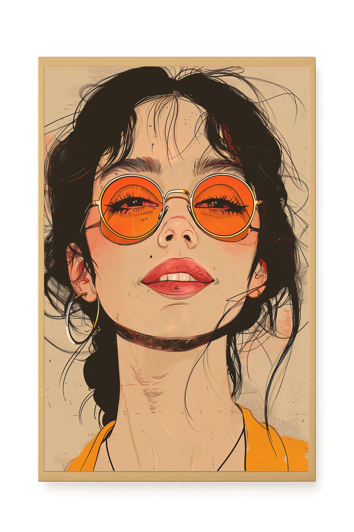 Bold Gaze Canvas Wall Art