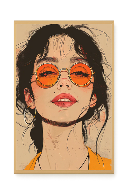 Bold Gaze Canvas Wall Art