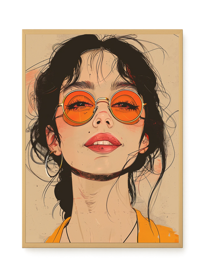 Bold Gaze Canvas Wall Art
