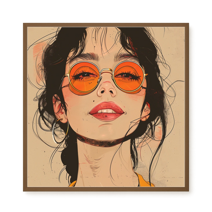 Bold Gaze Canvas Wall Art