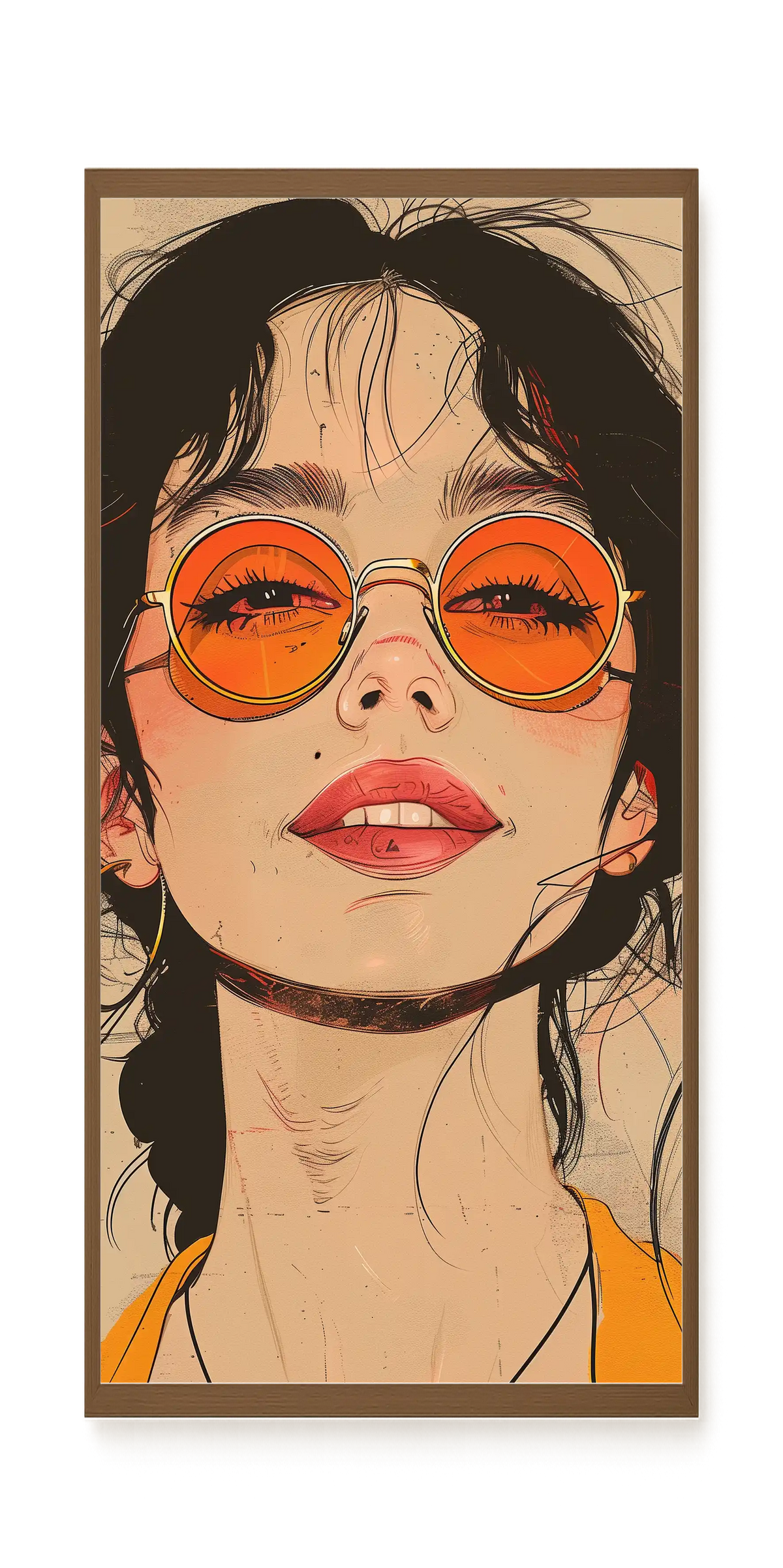 Bold Gaze Canvas Wall Art