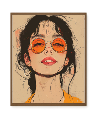 Bold Gaze Canvas Wall Art