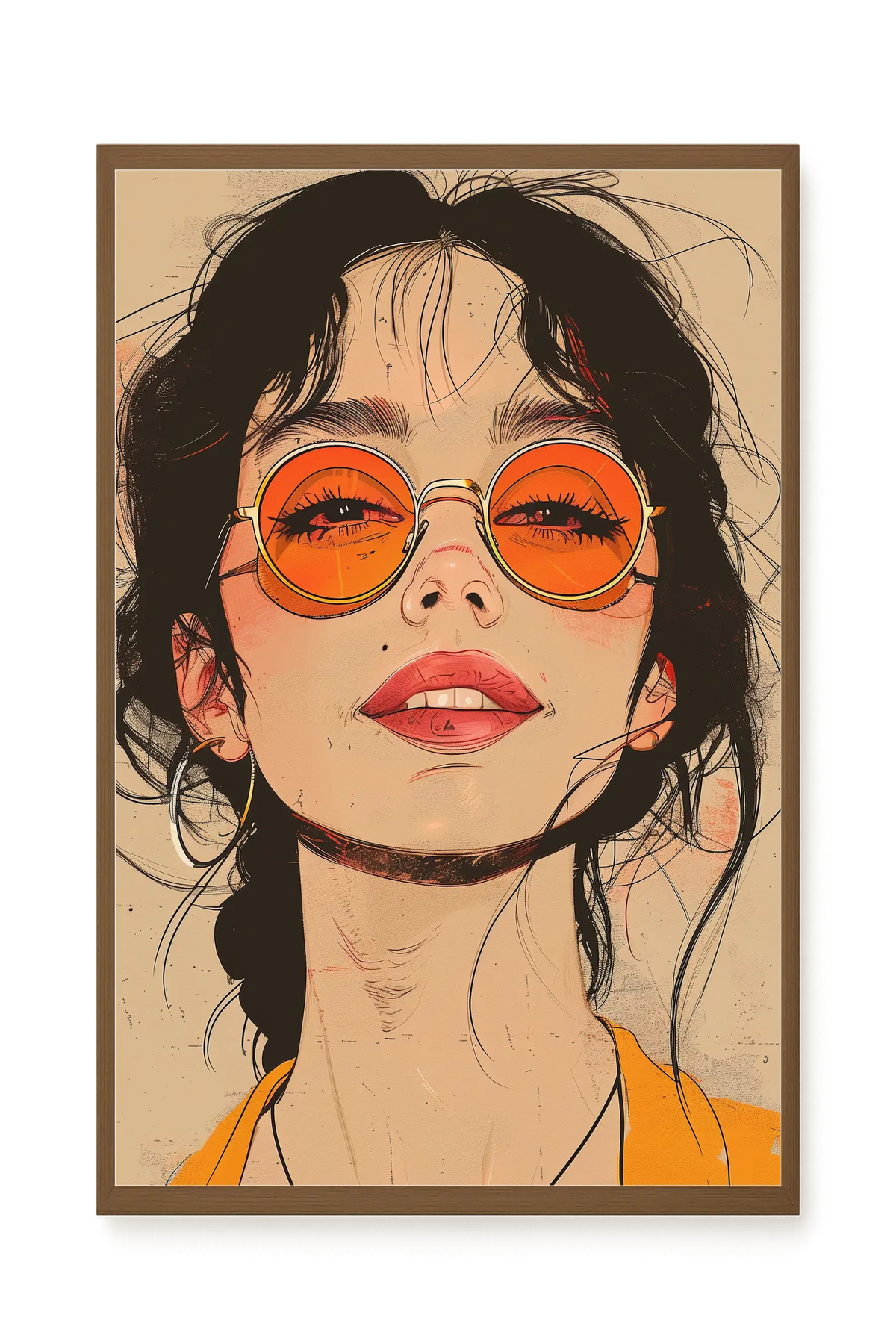 Bold Gaze Canvas Wall Art