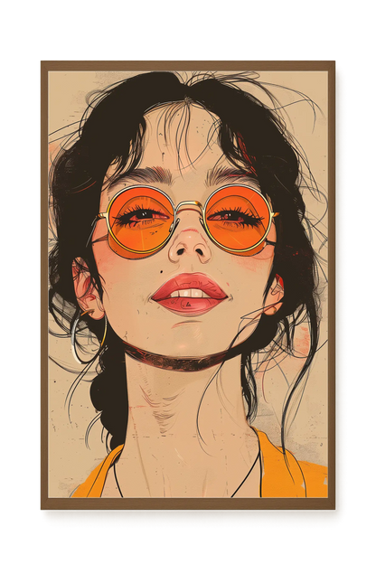 Bold Gaze Canvas Wall Art