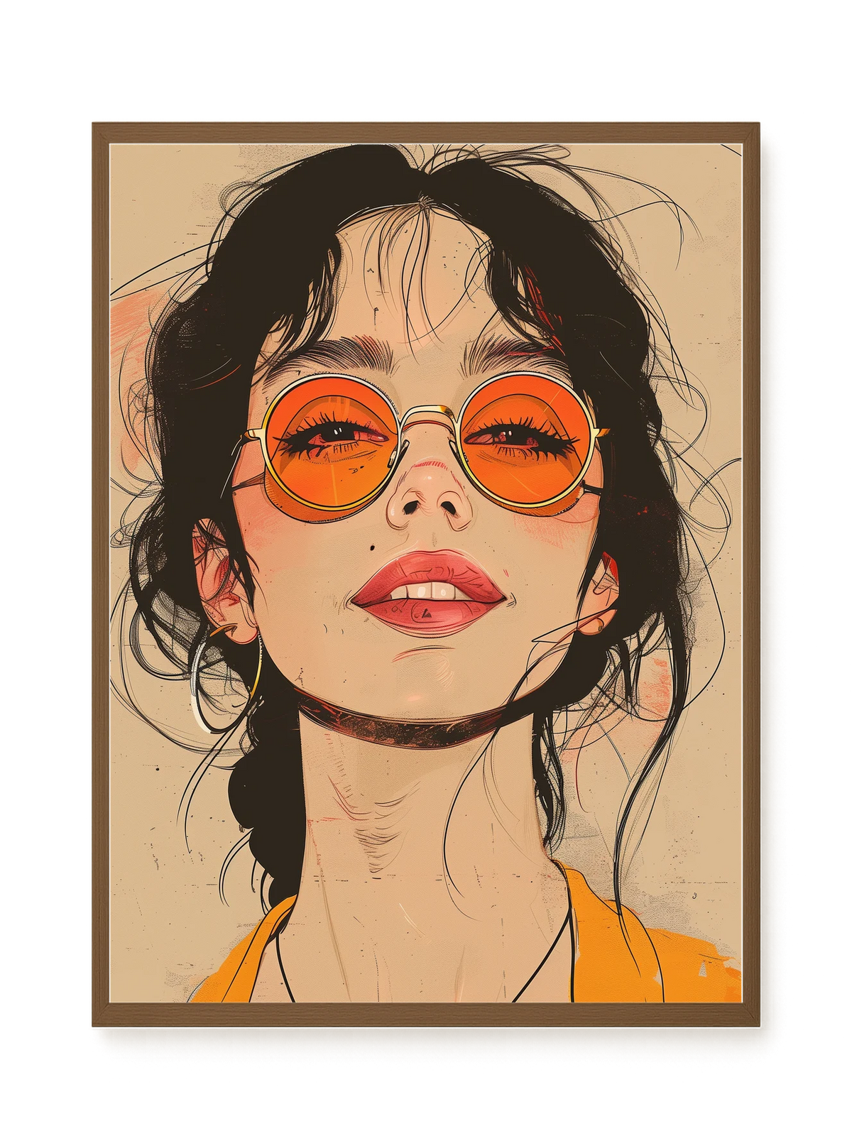 Bold Gaze Canvas Wall Art