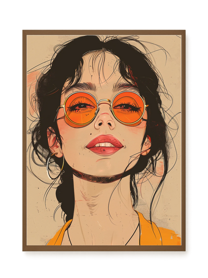 Bold Gaze Canvas Wall Art