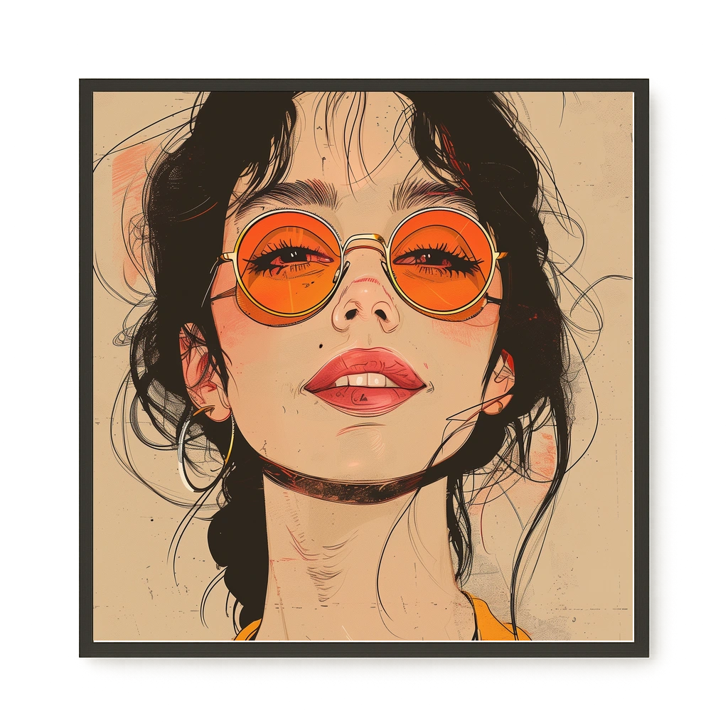 Bold Gaze Canvas Wall Art