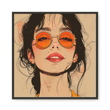 Bold Gaze Canvas Wall Art