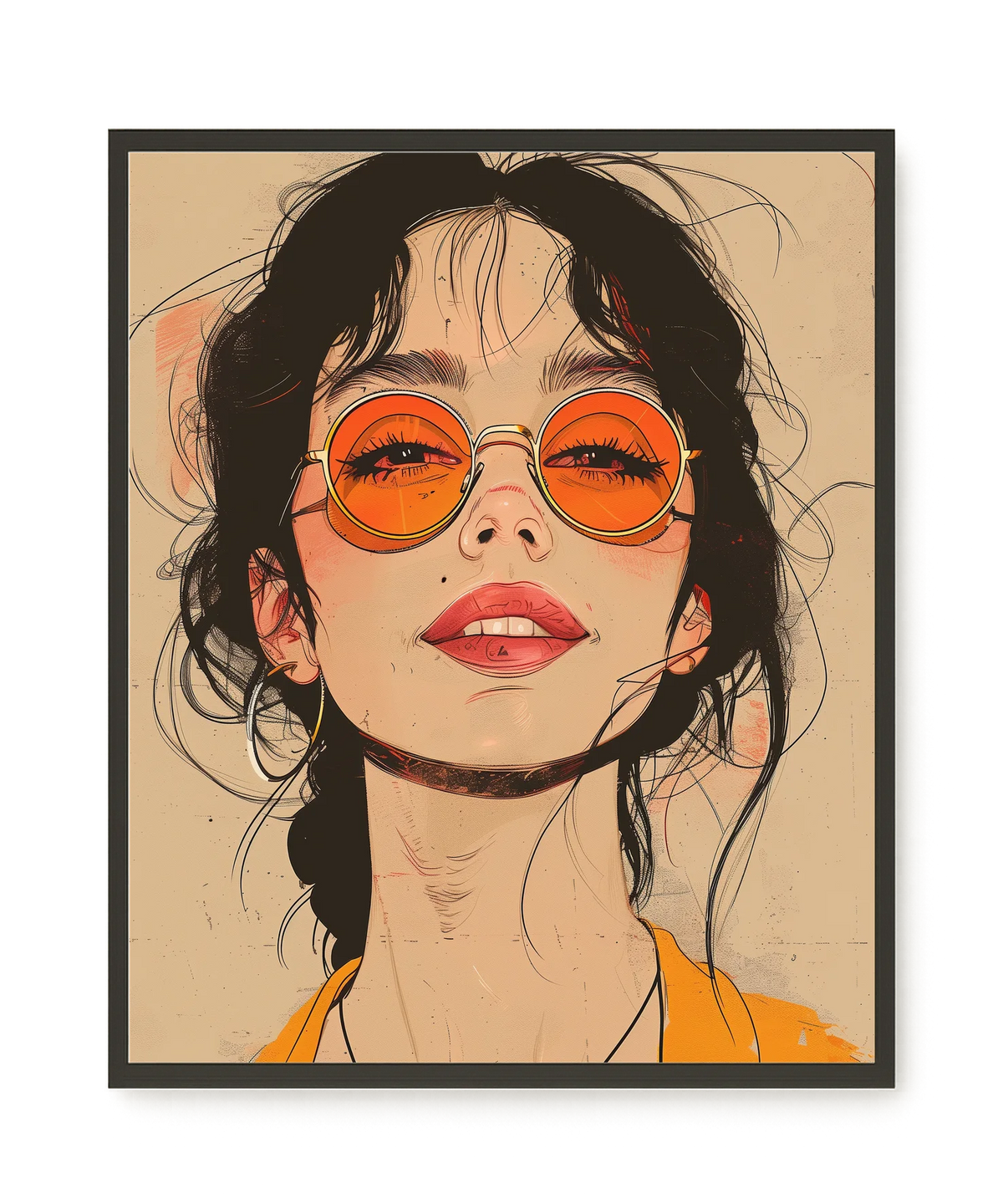 Bold Gaze Canvas Wall Art