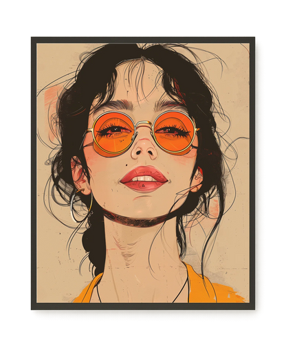 Bold Gaze Canvas Wall Art