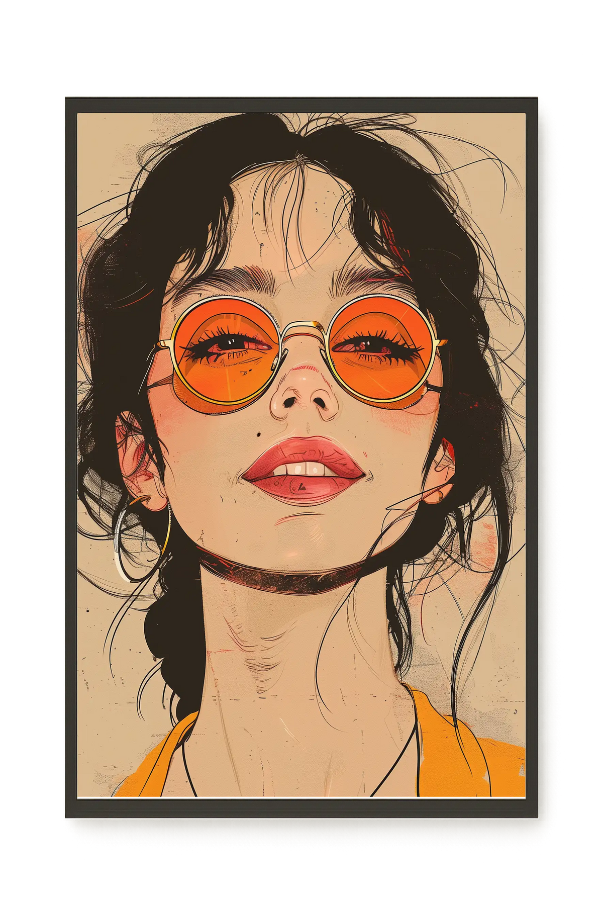 Bold Gaze Canvas Wall Art