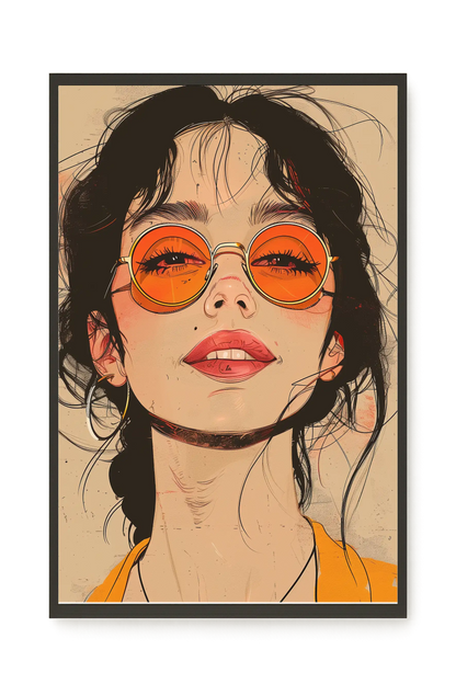 Bold Gaze Canvas Wall Art