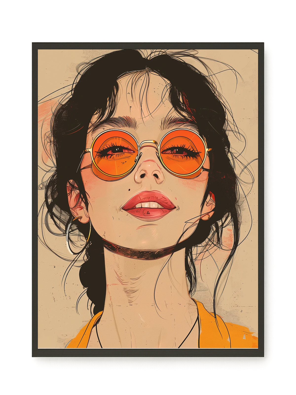 Bold Gaze Canvas Wall Art