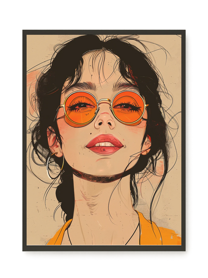 Bold Gaze Canvas Wall Art
