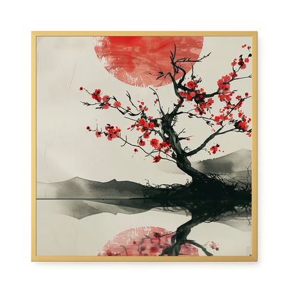 Red Stillness Canvas Print