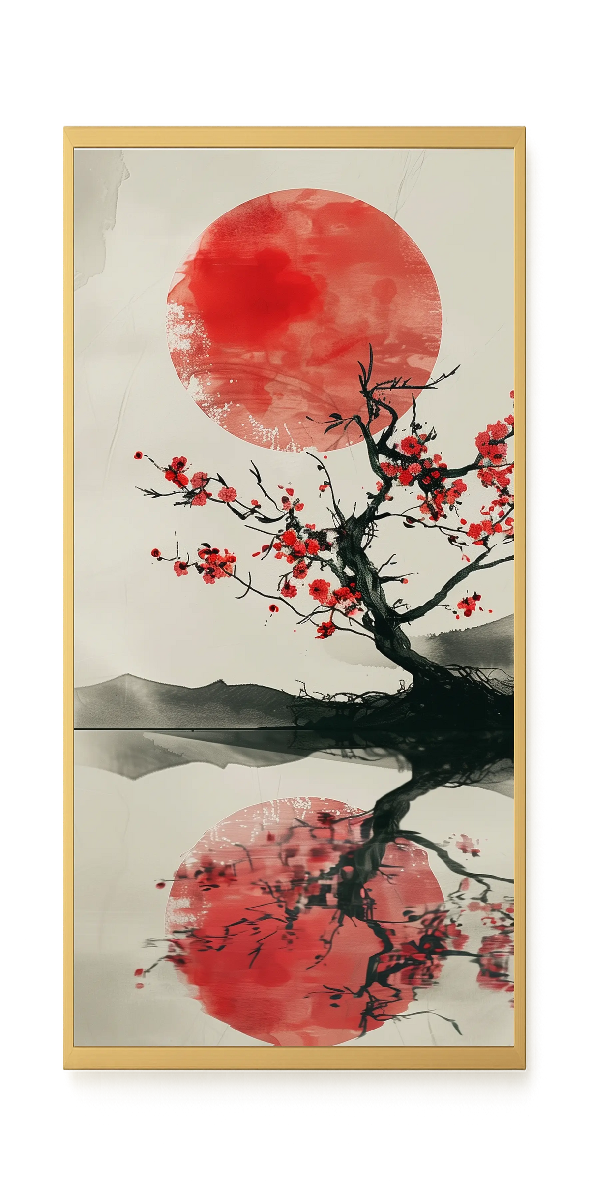 Red Stillness Canvas Print