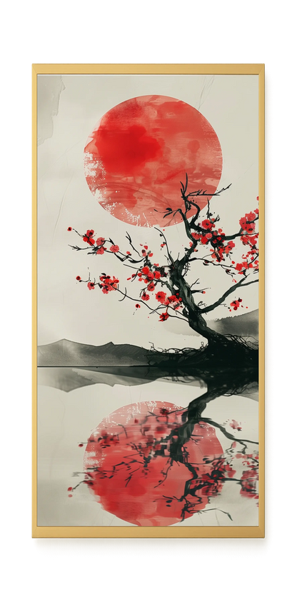 Red Stillness Canvas Print