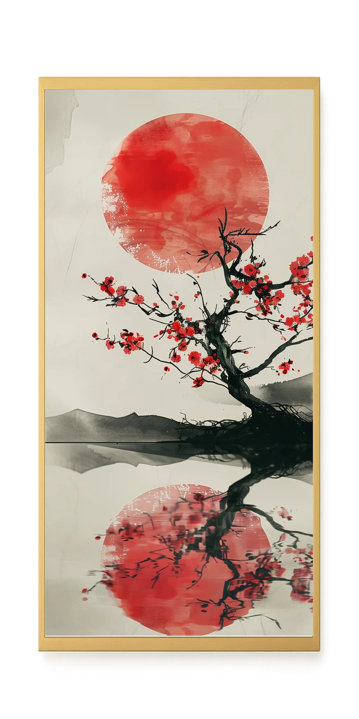 Red Stillness Canvas Print