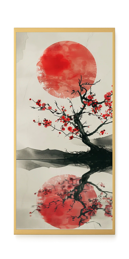 Red Stillness Canvas Print