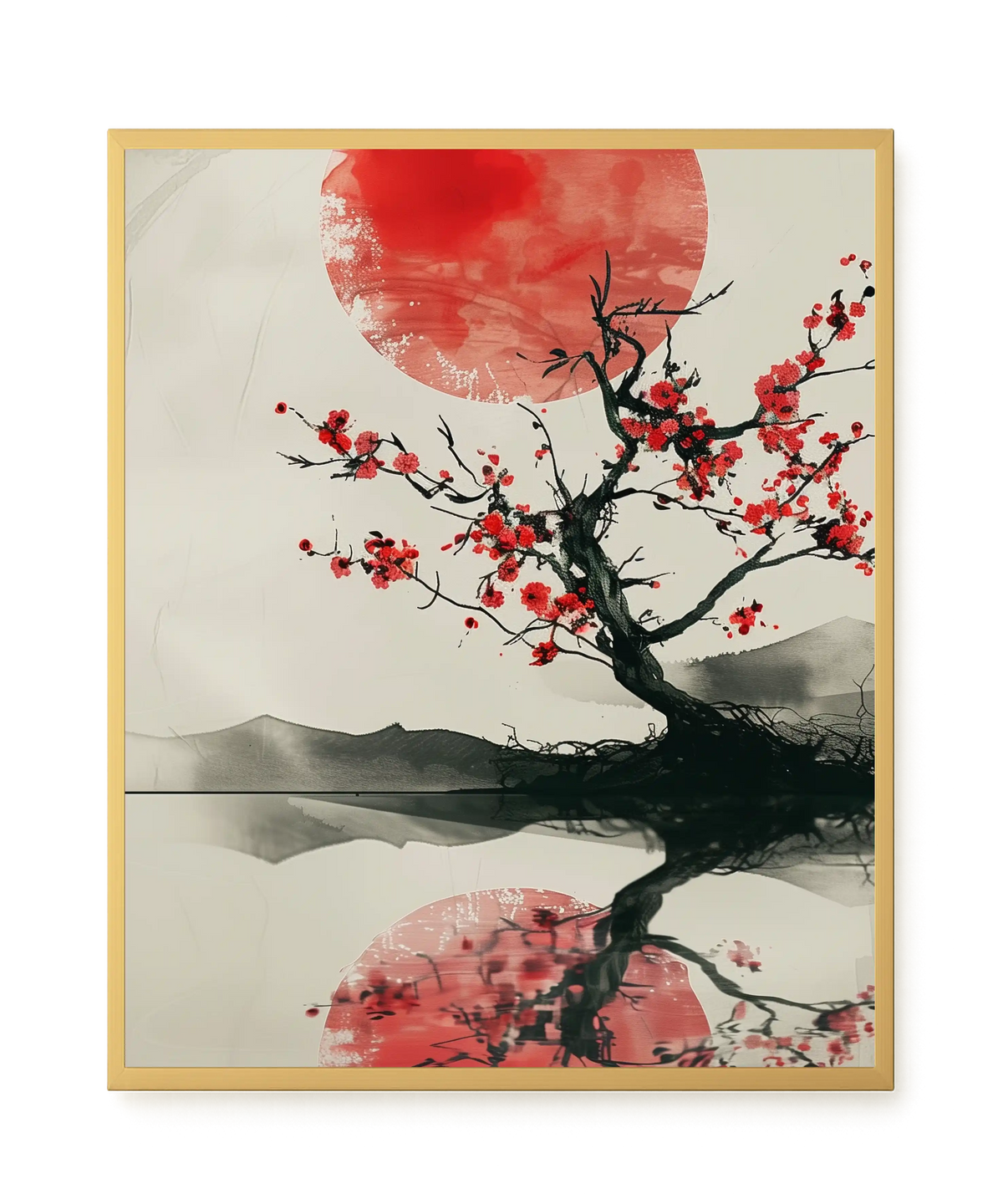 Red Stillness Canvas Print