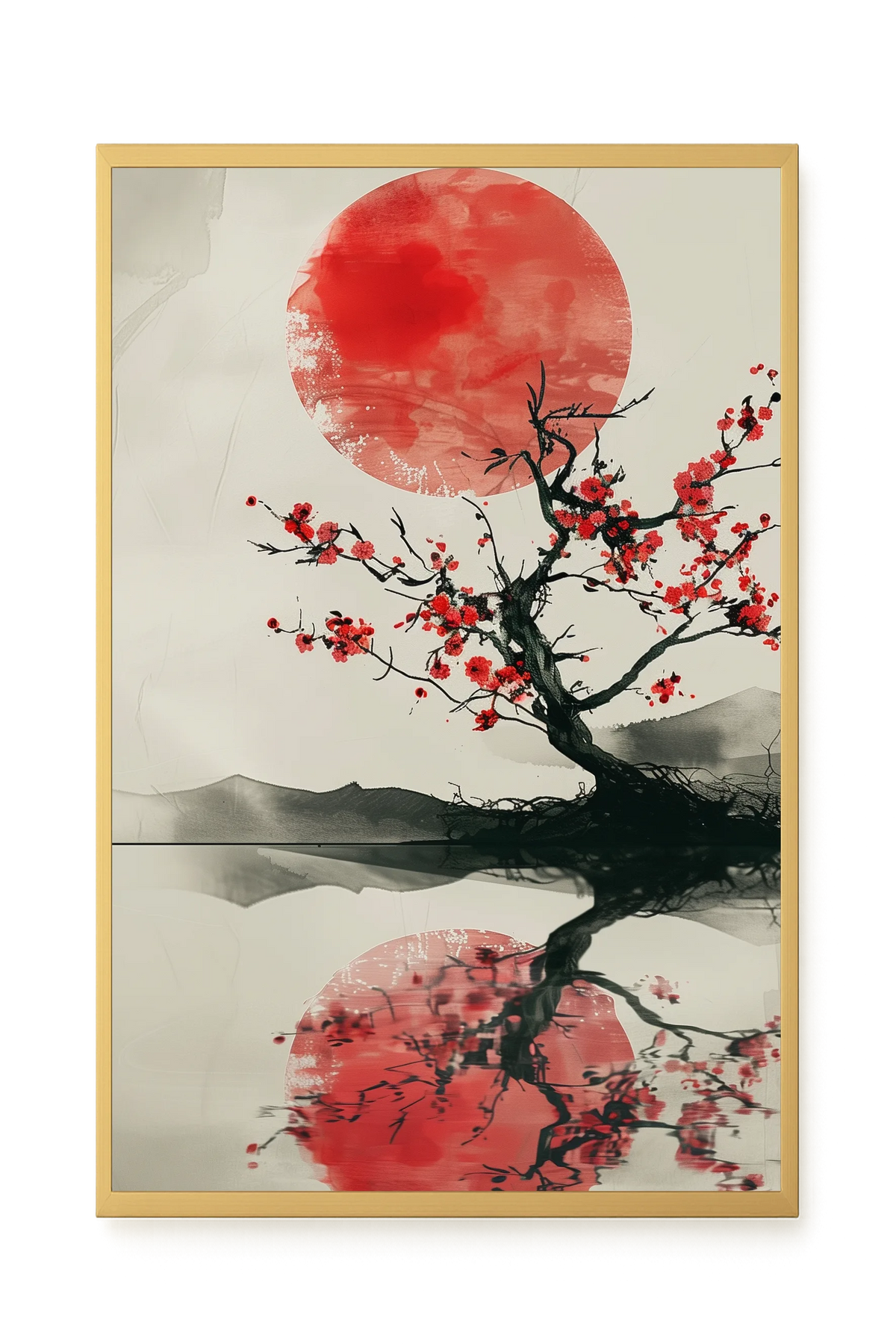 Red Stillness Canvas Print