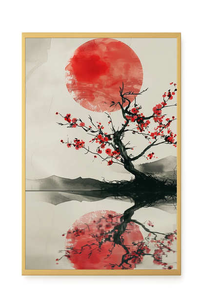 Red Stillness Canvas Print