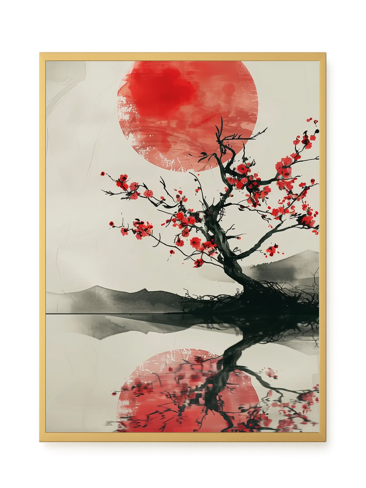 Red Stillness Canvas Print