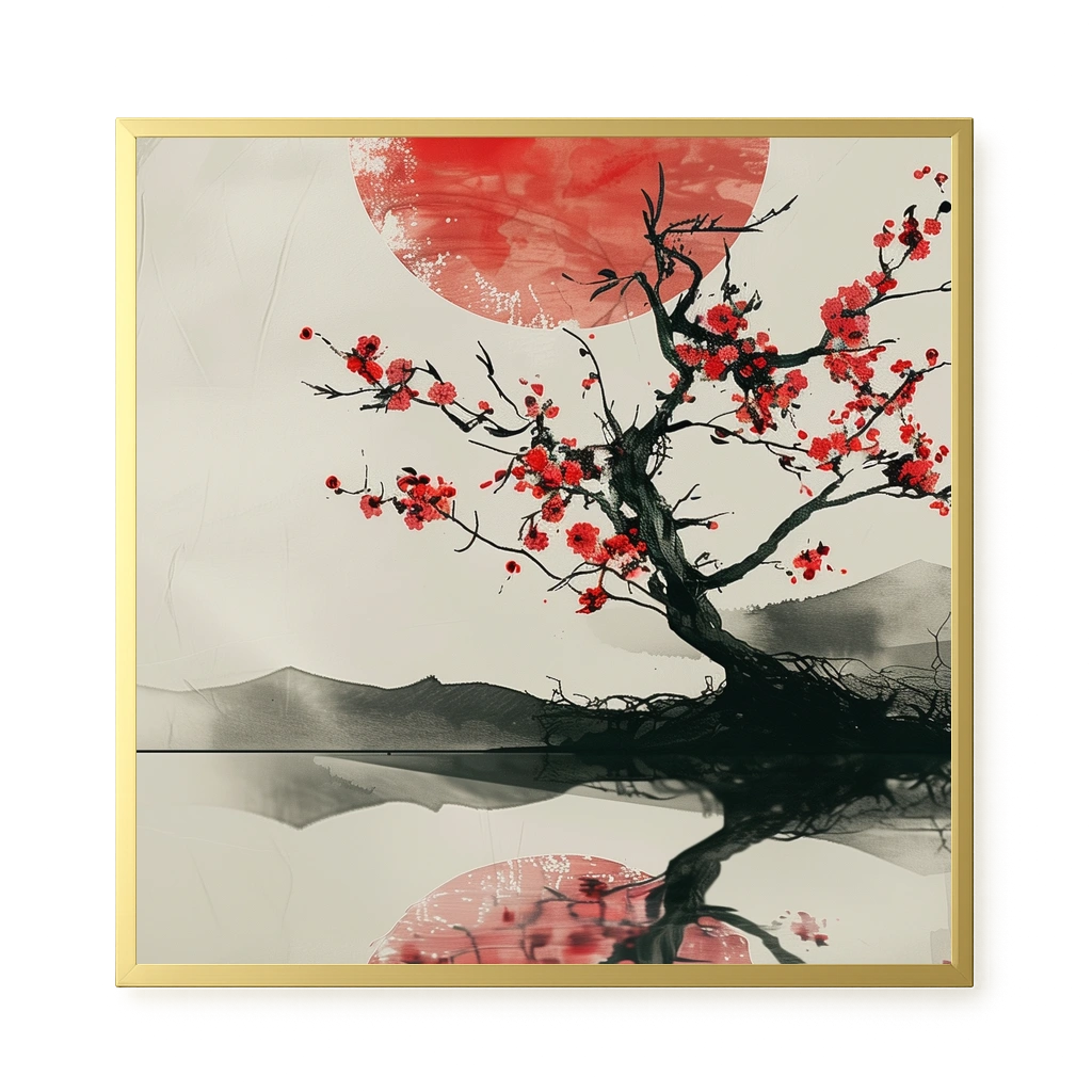 Red Stillness Canvas Print