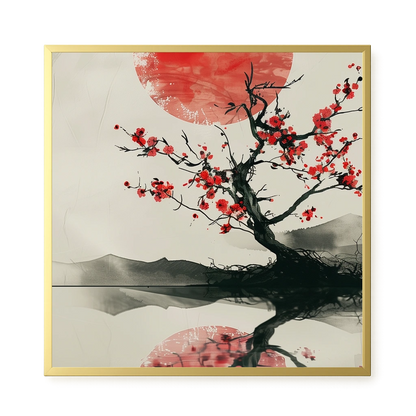 Red Stillness Canvas Print