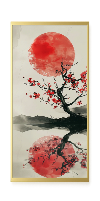 Red Stillness Canvas Print