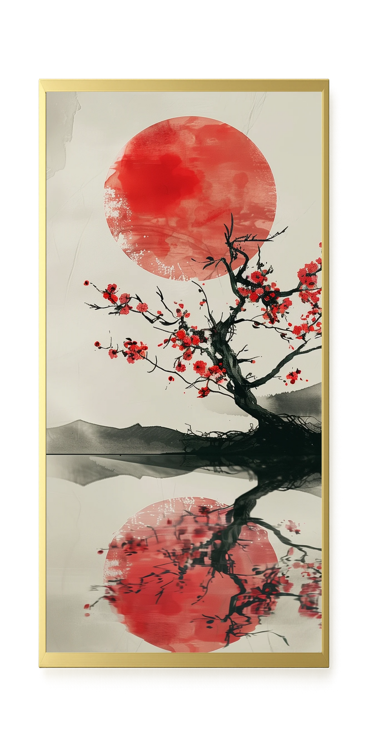 Red Stillness Canvas Print