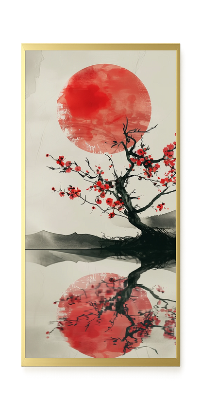 Red Stillness Canvas Print