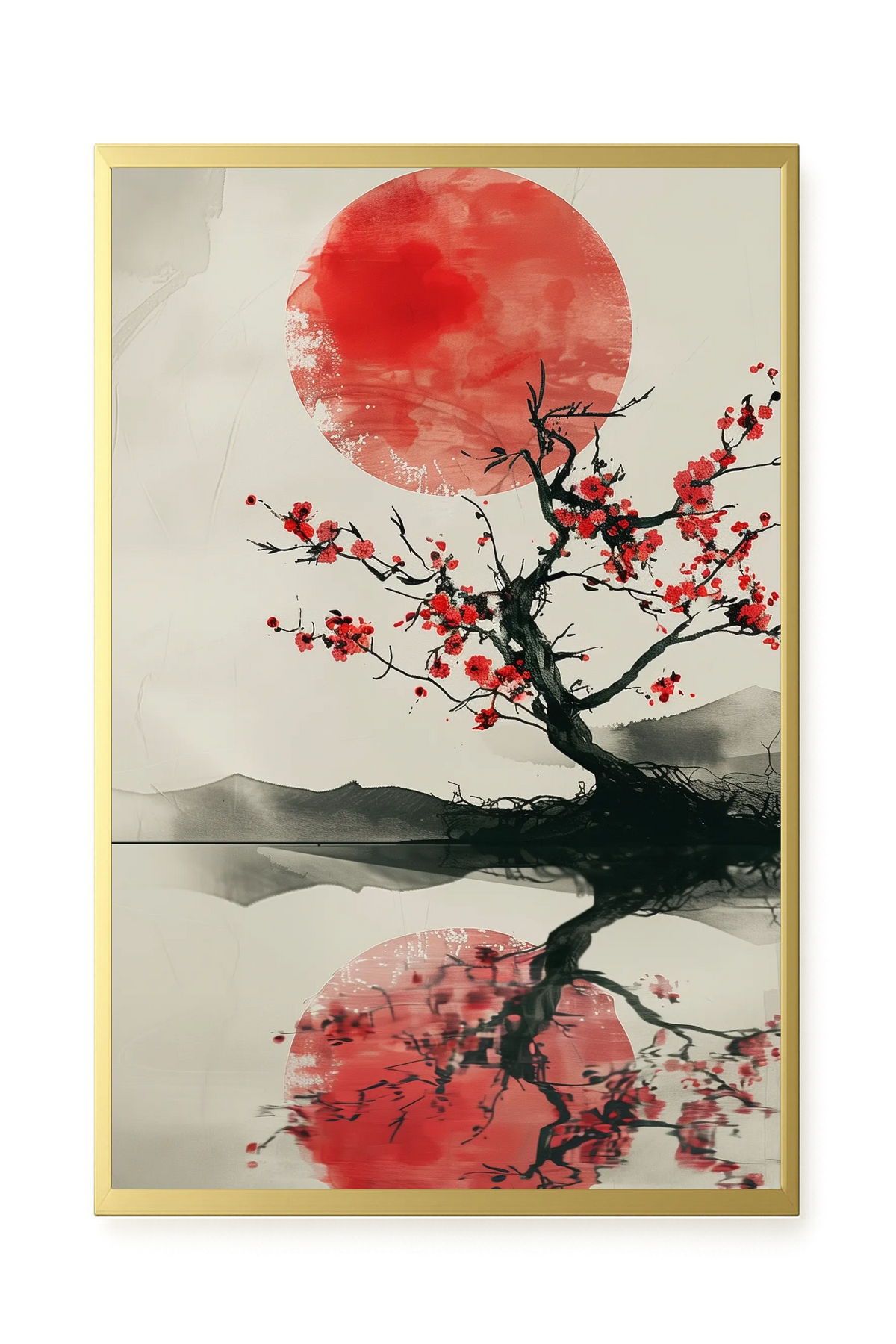 Red Stillness Canvas Print