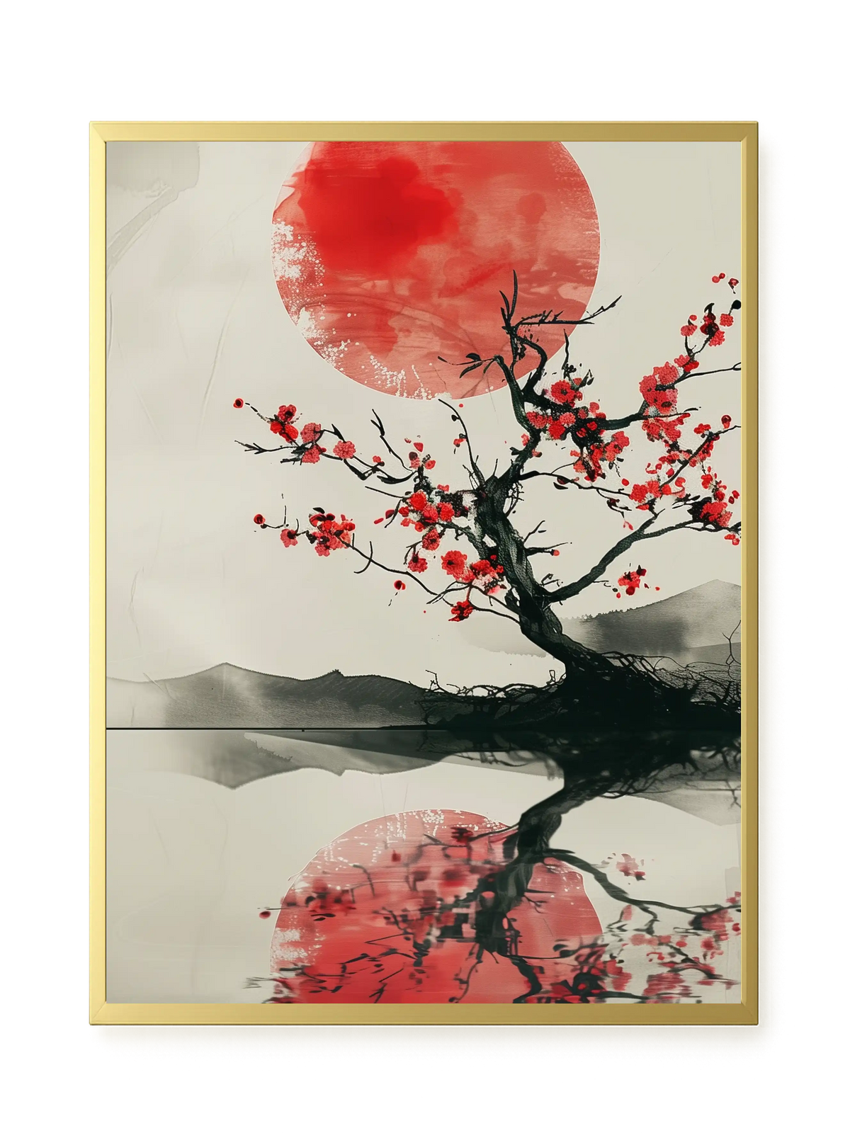 Red Stillness Canvas Print