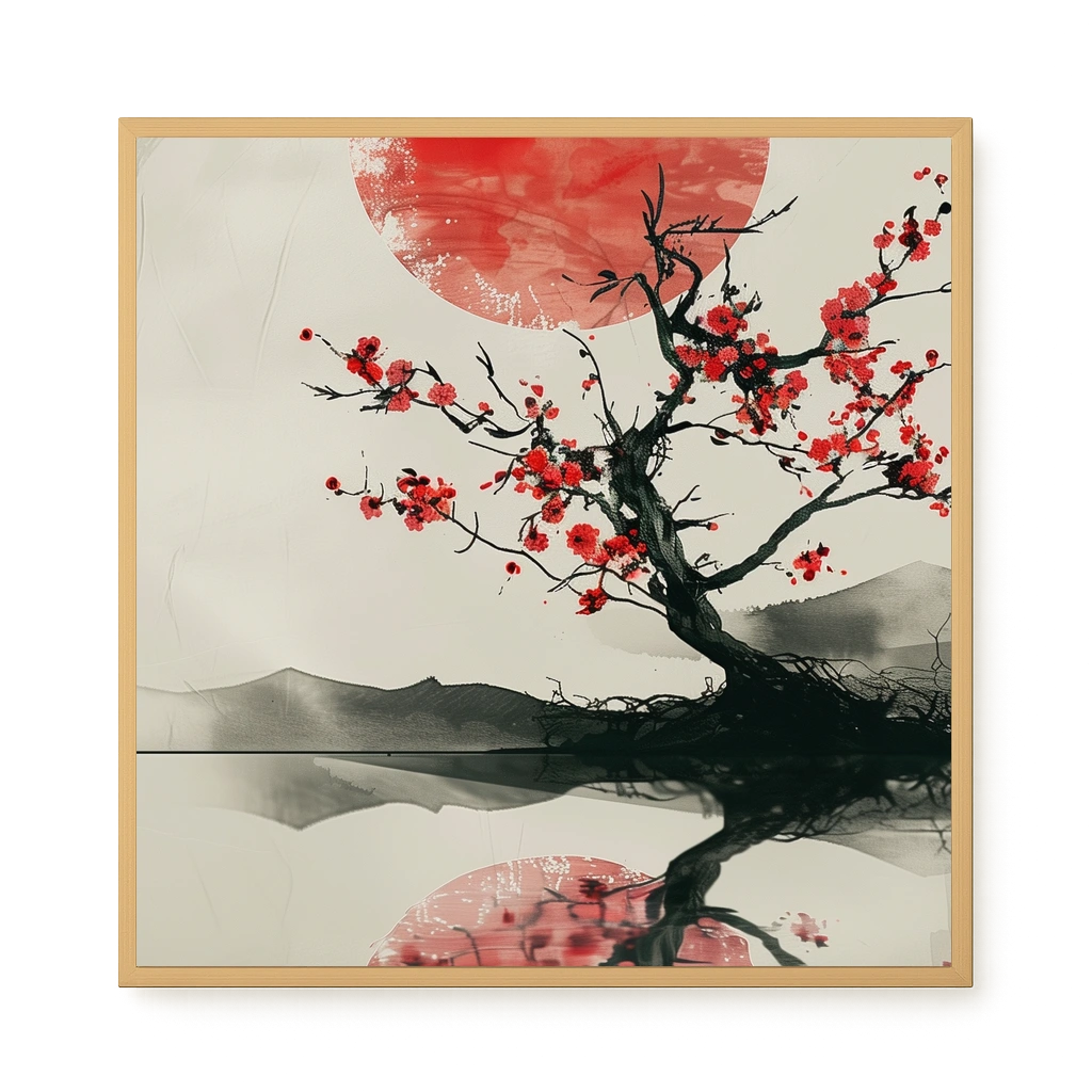 Red Stillness Canvas Print