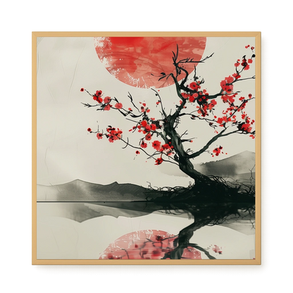 Red Stillness Canvas Print